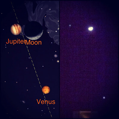 iphone astrophotography moon venus jupiter