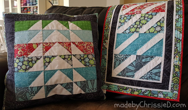 Meadow Dance Pillow Cushion And Table Runner Tutes by www.madebyChrissieD.com