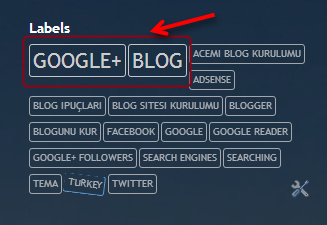 Label (Etiket) Font Size Kaldırılmış görünüm