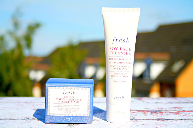 Fresh Soy Face Cleanser and Lotus Youth Preserve Rescue Mask Review