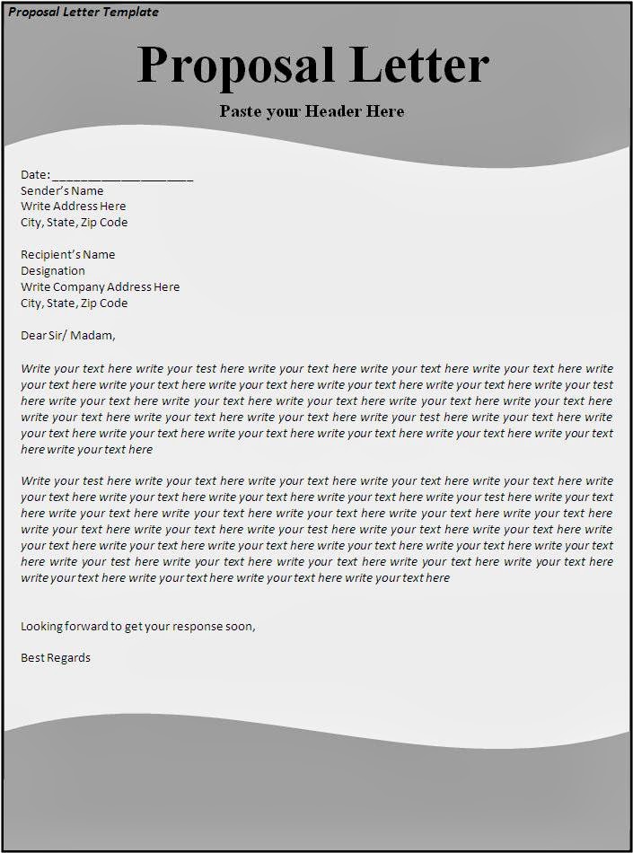 Business Proposal Letter Template