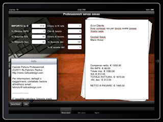 L'app Calcolo Fattura Professionisti si aggiorna alla versione 2.1