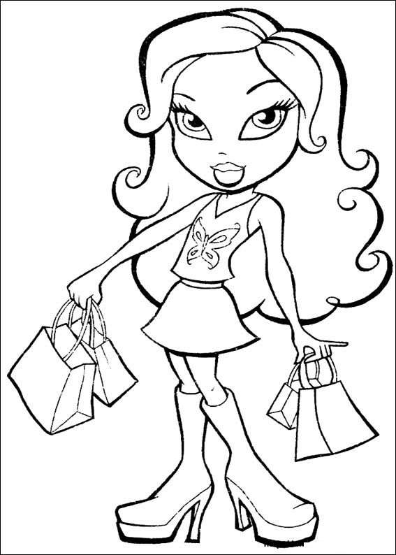 Bratz Coloring Pages  Learn To Coloring