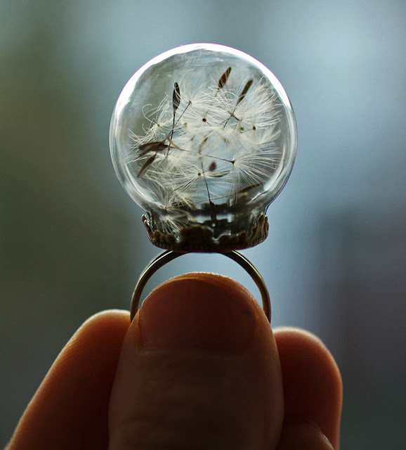 Tiny terrarium jewelry