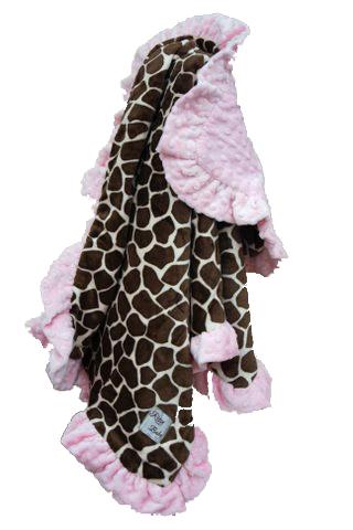 giraffe print baby blanket