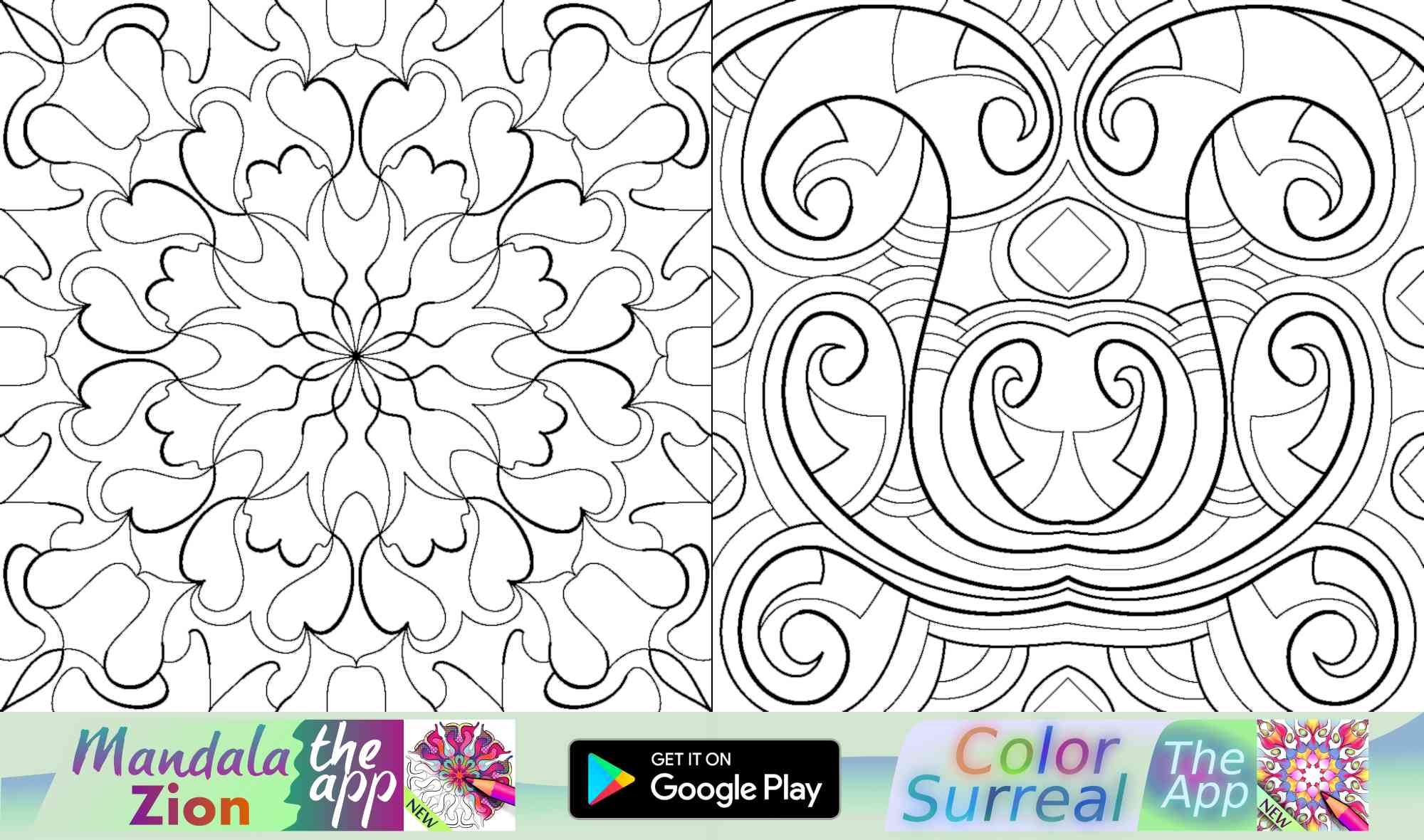 Mandala lotus Zentangle natural coloring books for creativity to use your pastel on. Download today!