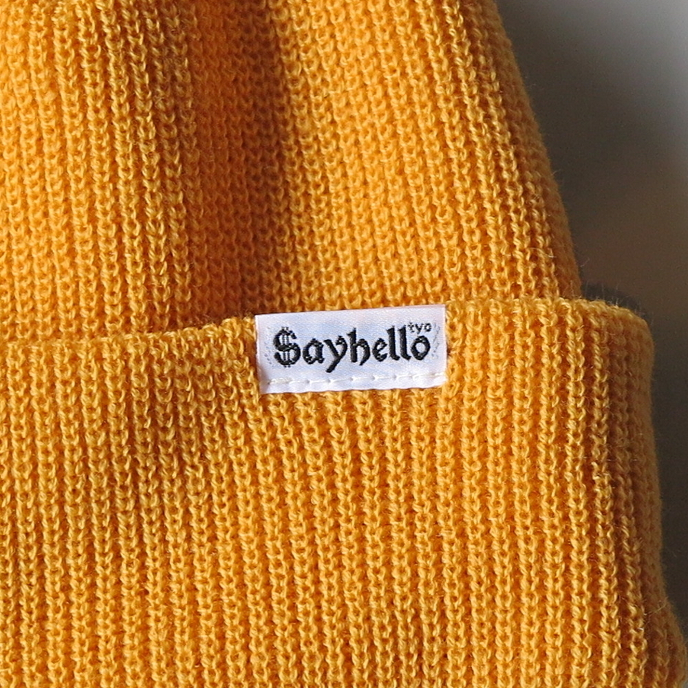 SAYHELLO TOKYO TRUMPS Cash Logo Knit Cap 19AW