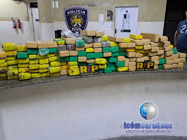 Polícia Militar desarticula ponto de venda de drogas e apreende cerca de 160 tablete de maconha no RN