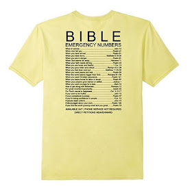  bible emergency numbers shirt