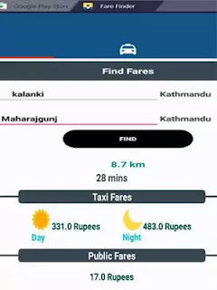Taxi Fares Nepal - Fare Finder App