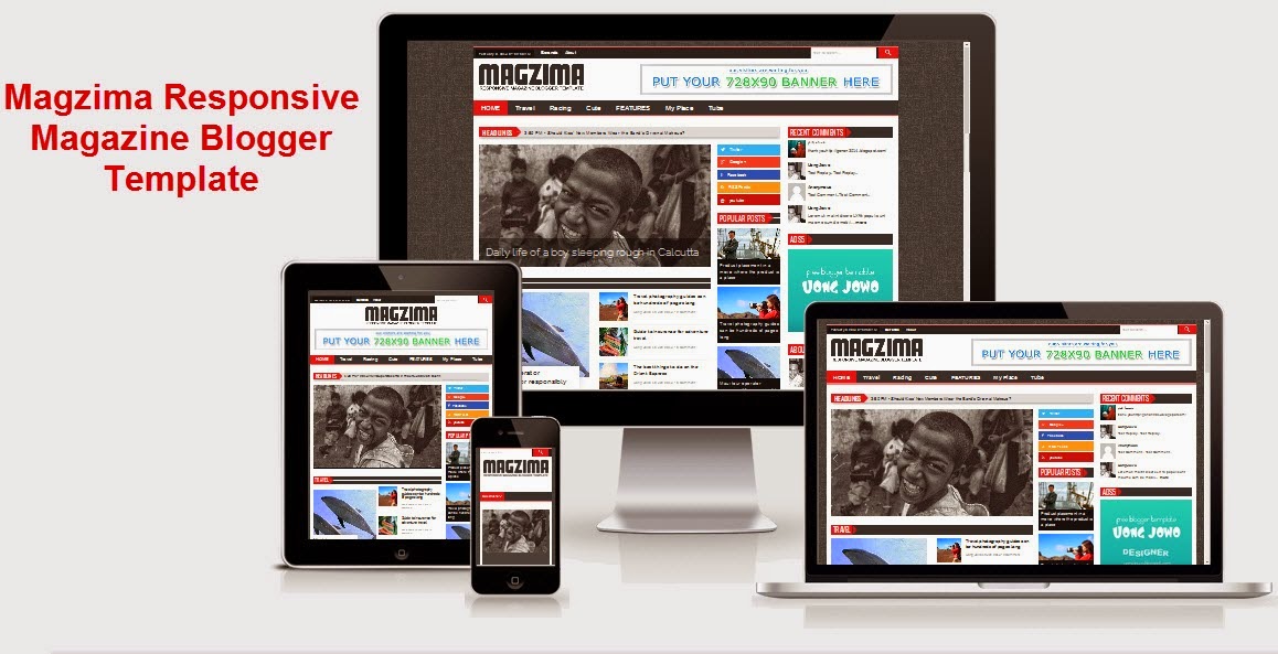 Share News blogger template: Magazine blogger templates free