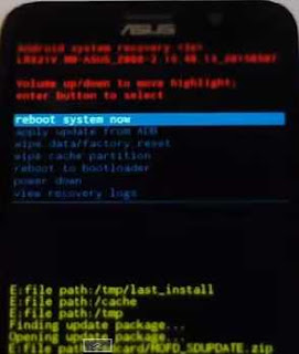 Enter Recovery Mode, Wipe Data, Wipe Cache on Asus Zenfone 2