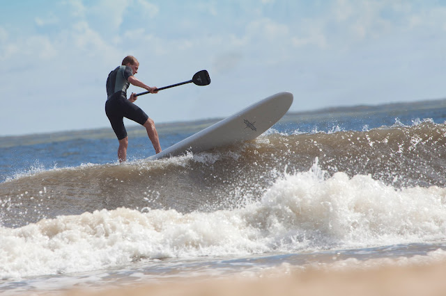 Surfing on the beach at Great Yarmouth
