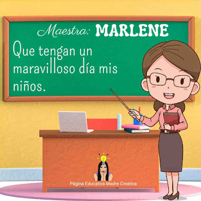 PIN Nombre Marlene - Maestra Teacher Marlene para imprimir