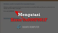 Cara Memperbaiki Error 0x800F081F Ketika Instal Net Framework 3.5 