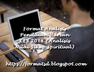 Format Analisis Penilaian Harian K13 2018 (Analisis Nilai Sikap Spiritual)