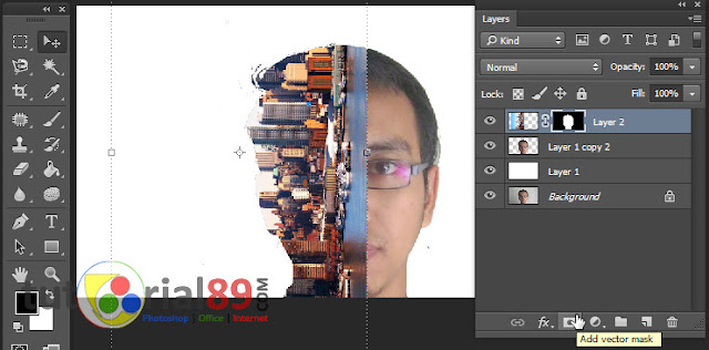 Cara membuat efek foto double exposure di photoshop