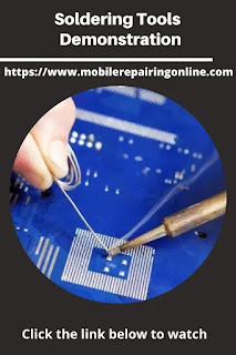 get familiarity with soldering tools and methods of smartphone repairing