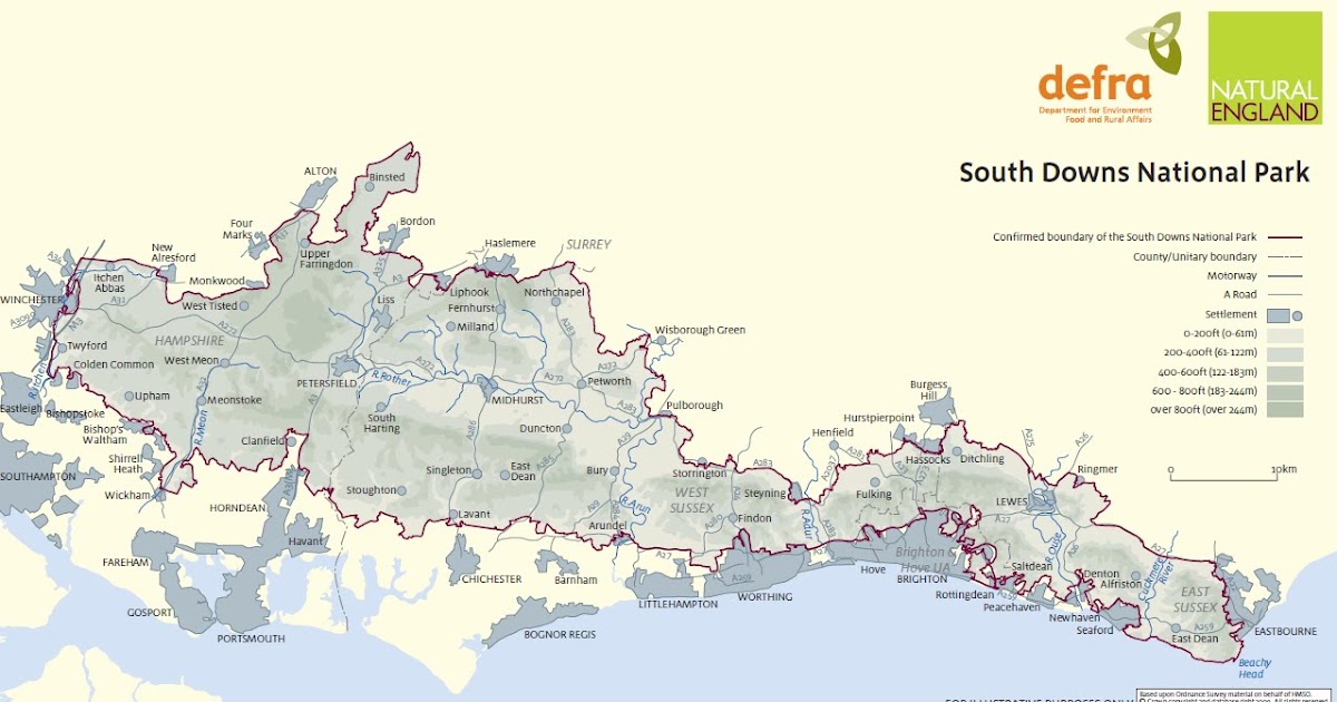 south downs national park map Mapperz The Mapping News Blog South Downs National Park Map