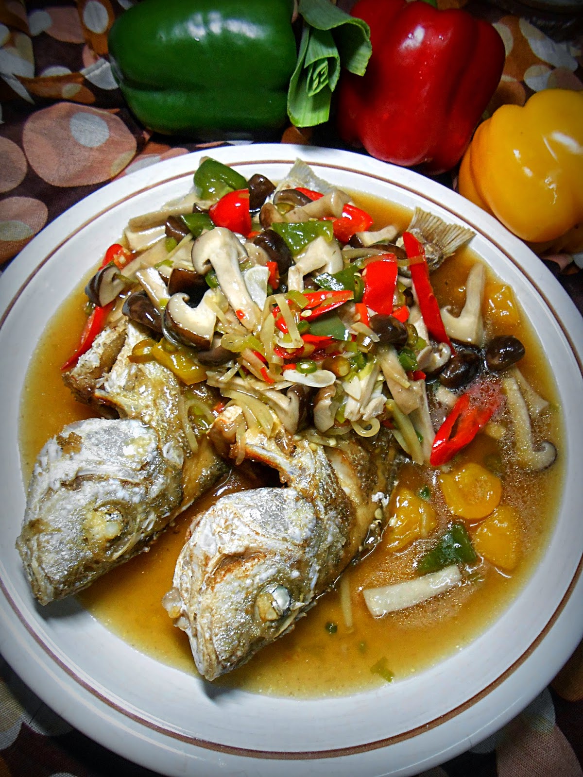 IKAN DENGAN CENDAWAN SHITAKE  Fiza's Cooking