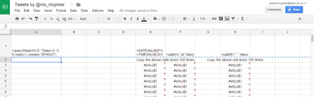 screenshot of Sheets formulas; see bottom of post.