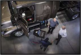 Volvo VNR in Service Bay