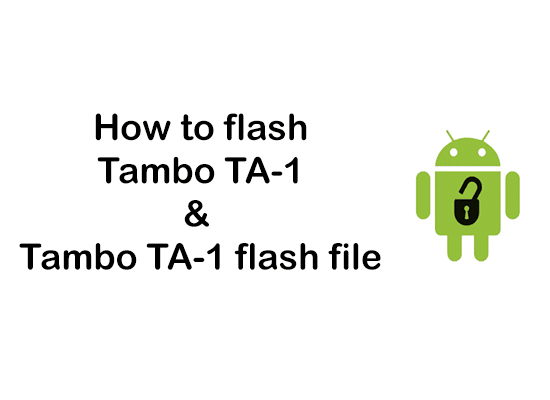 How to flash Tambo TA-1