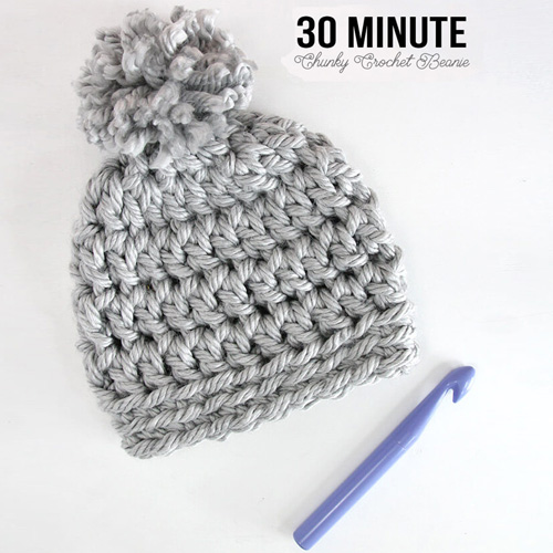 Easy Chunky Crochet Beanie