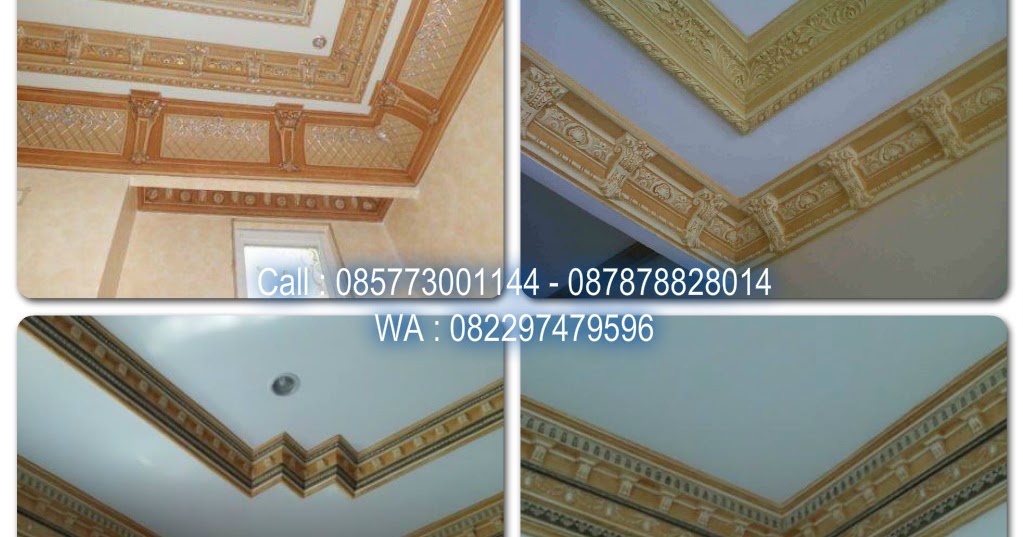 Contoh cat motif wash lis plafon gypsum Jasa Tukang Cat 