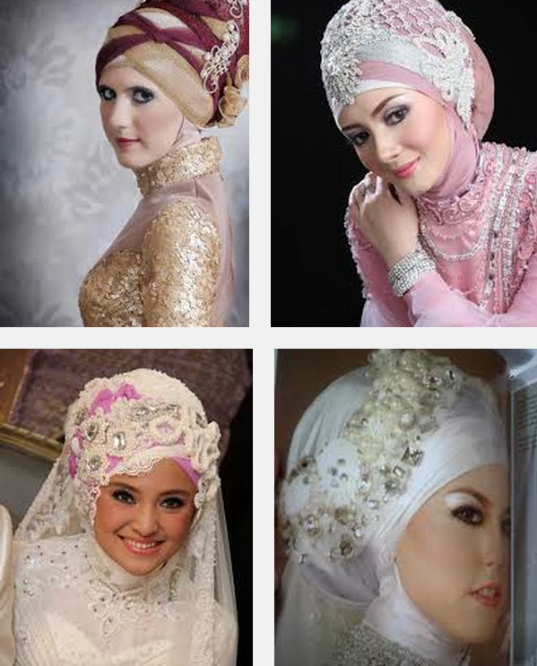 Model jilbab pengantin modern terkini dan terbaru