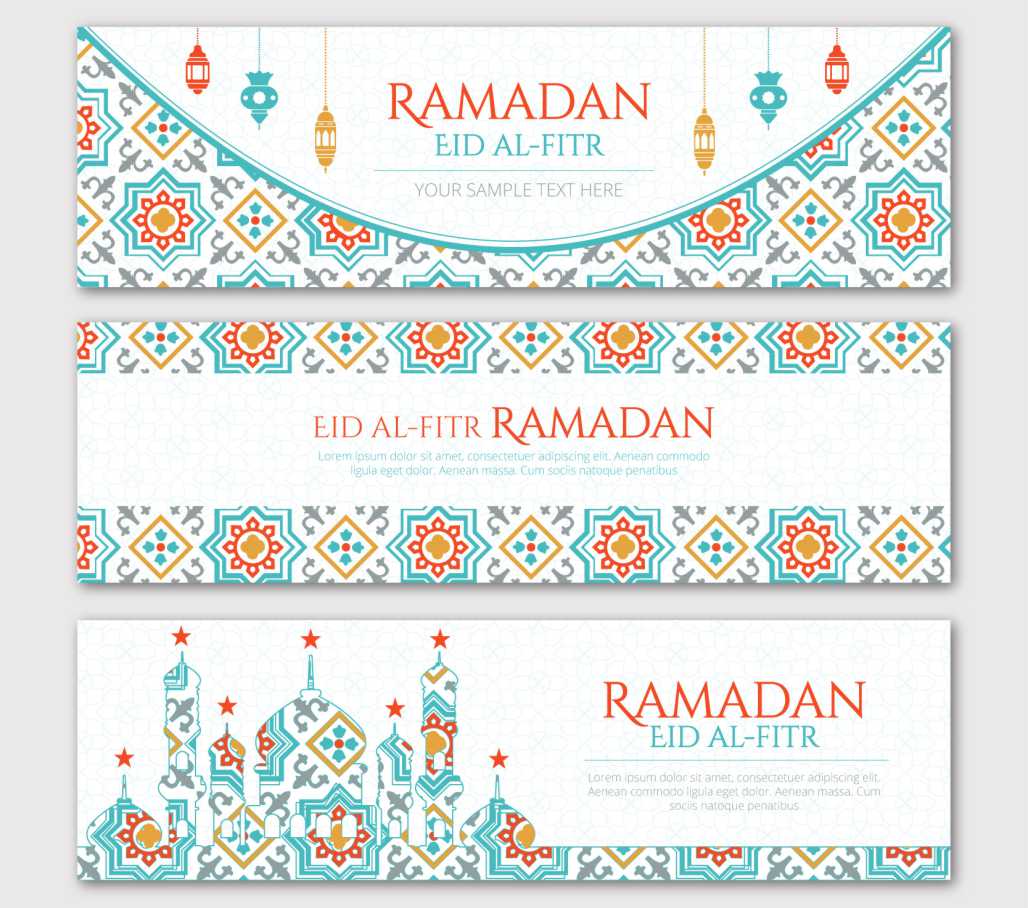 Vector Background Banner dan Spanduk Ramadhan ~ Lawang Habang