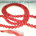 Kalung Tasbih Buddha Batu Marjan RED CORAL  108 biji 12 mm By Minimarket Craft 