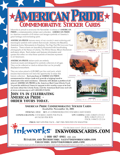 2001 Inkworks : American Pride Sell Sheet
