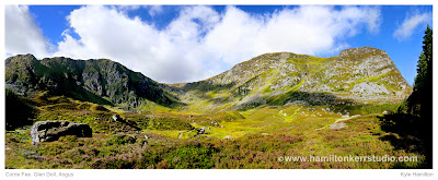 Glen Clova Angus Scotland Corrie Fee geological Hill walking heather Glen Doll landscape Hamilton Kerr scottish Kirriemuir