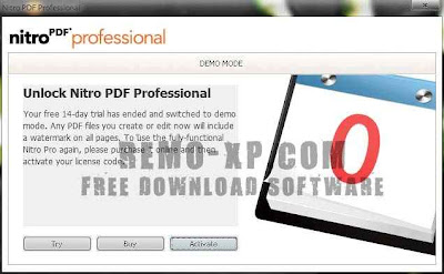Nitro PDF aktivasi