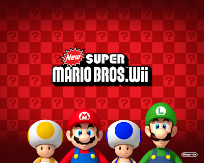 New Super Mario Bros. Wii wallpaper. I just put some logo on the New Super