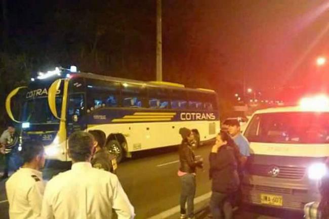 Más de 30 millones de pesos robaron sujetos armados a pasajeros de bus que cubría la ruta Bucaramanga – Málaga