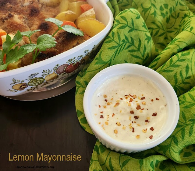 images of Lemon Mayonnaise Recipe / Lemon Mayo Recipe / Alioli De Limon Recipe / Garlic Mayonnaise With Lemon Recipe / Lemon Aïoli Recipe - Easy Dip Recipes
