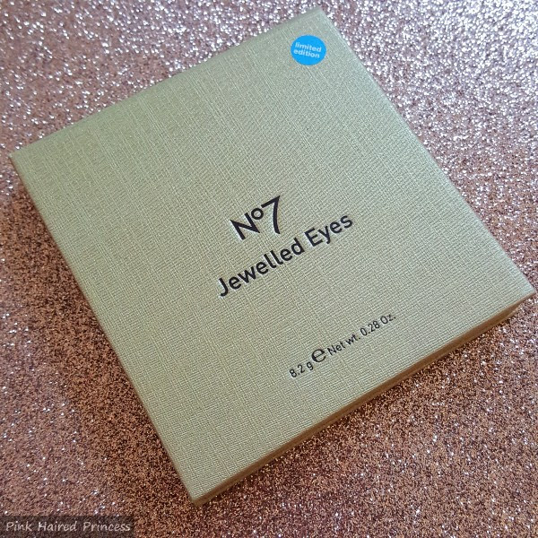 closed compact of gold No7 Jewelled Eyes palette