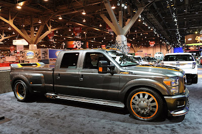 Airhead Kustoms Ford F-350 Super Duty first live pics with interior Sema 2010