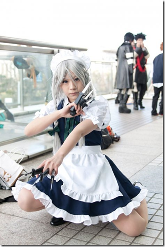 touhou project cosplay - izayoi sakuya