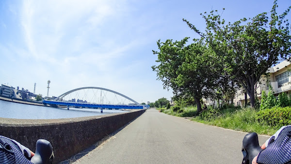 鶴見川　サイクリング