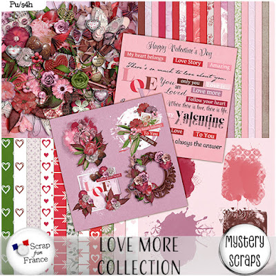 Love More by Mystery Scraps Valentine Digital Scrapbooking Collection