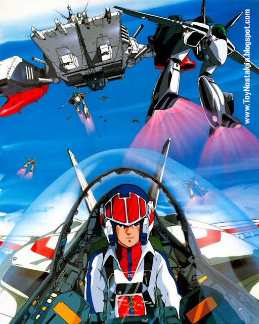 THE SUPER DIMENSION FORTRESS MACROSS Ichijo Hikaru (Aka Rick Hunter) piloteando su VF-1S Valkyrie Fighter  (ROBOTECH - MACROSS)