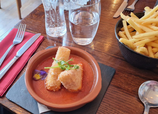 Mozzarella Carozza with a Rich Basil and Tomato Sauce at The Oxford Place in Leeds