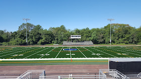 the new turf is being installed at Franklin High School