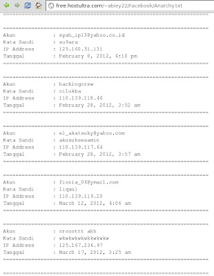 File Log Facebook Fake Login