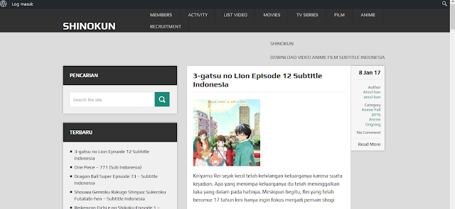 Situs Download Film Anime Terbaik