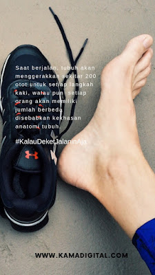 Jalan kaki merupakan bagian dari gaya hidup sehat