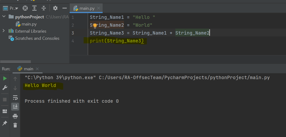 Python Concatenate Strings